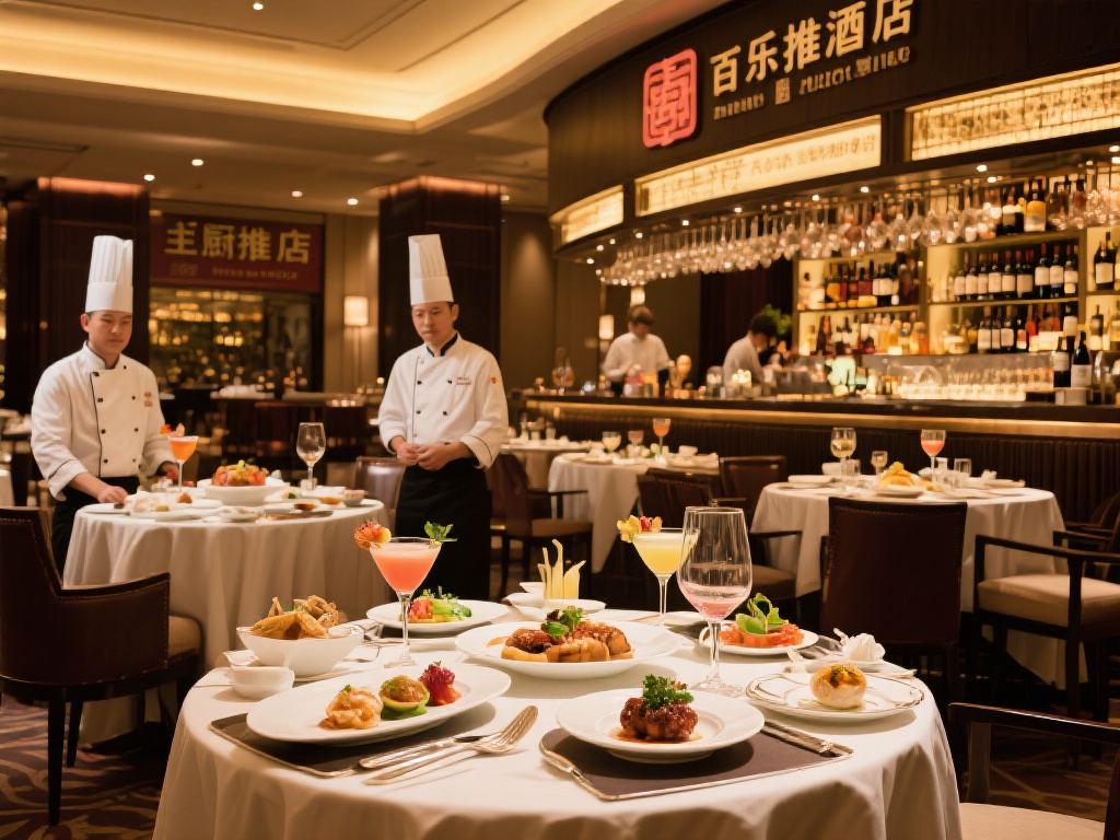 顶级美食汇集&nbsp;打造舌尖享受
百家乐大酒店的餐饮体