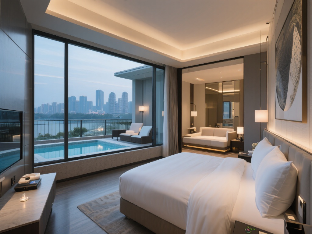 来到百家乐大酒店，首先映入眼帘的是极具现代感与优雅