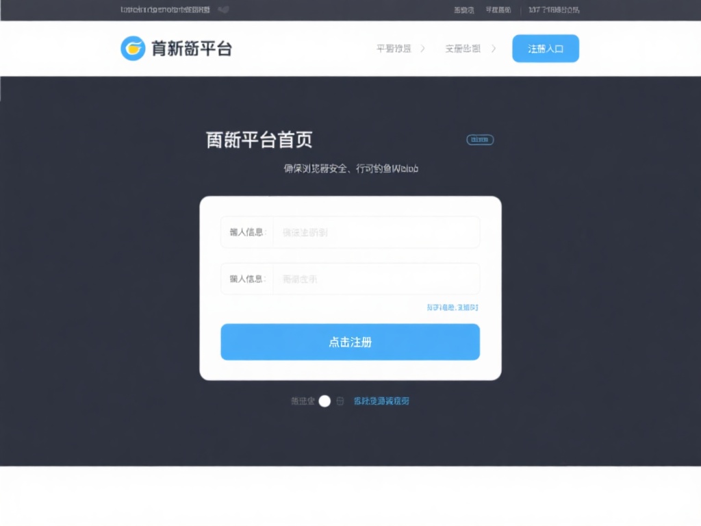 点击注册按钮
通常平台首页会有显眼的注册入口，点