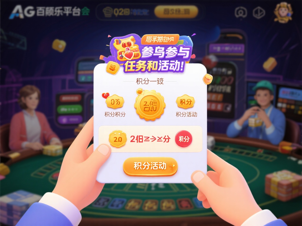 定期参与任务和活动：AG百家乐平台会不定期推出各种