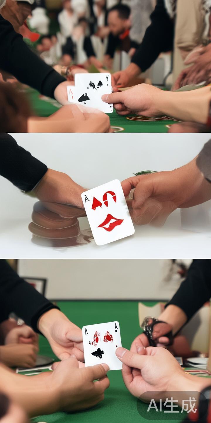 每方收到两张牌，点数的计算方式如下：A牌算1点，2